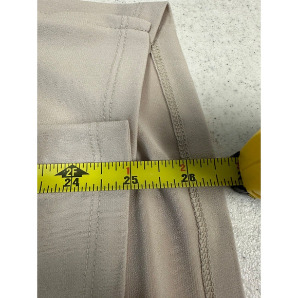 NEW MICHAEL KORS M Long Sleeve V-Neck Half Zip Front Pockets Blouse Stretch D23 - Picture 6 of 6